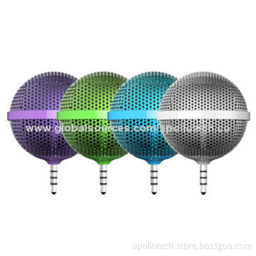 Mini Portable Speakers for Mobile Phone Use, Made of Plastic Material, 500mAh Capacity,Balloon Shape